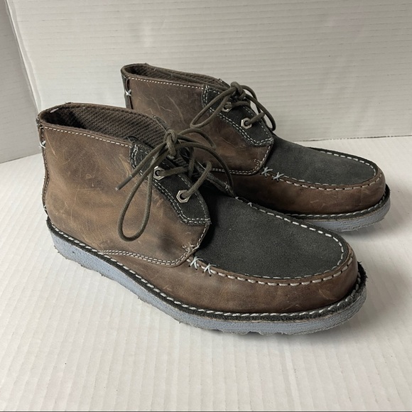 Penguin Moka Kahn Leather Ankle Boots Size 8 - Picture 2 of 12